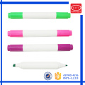 Double fiber tips colored ink whiteboard marker with multi-colors